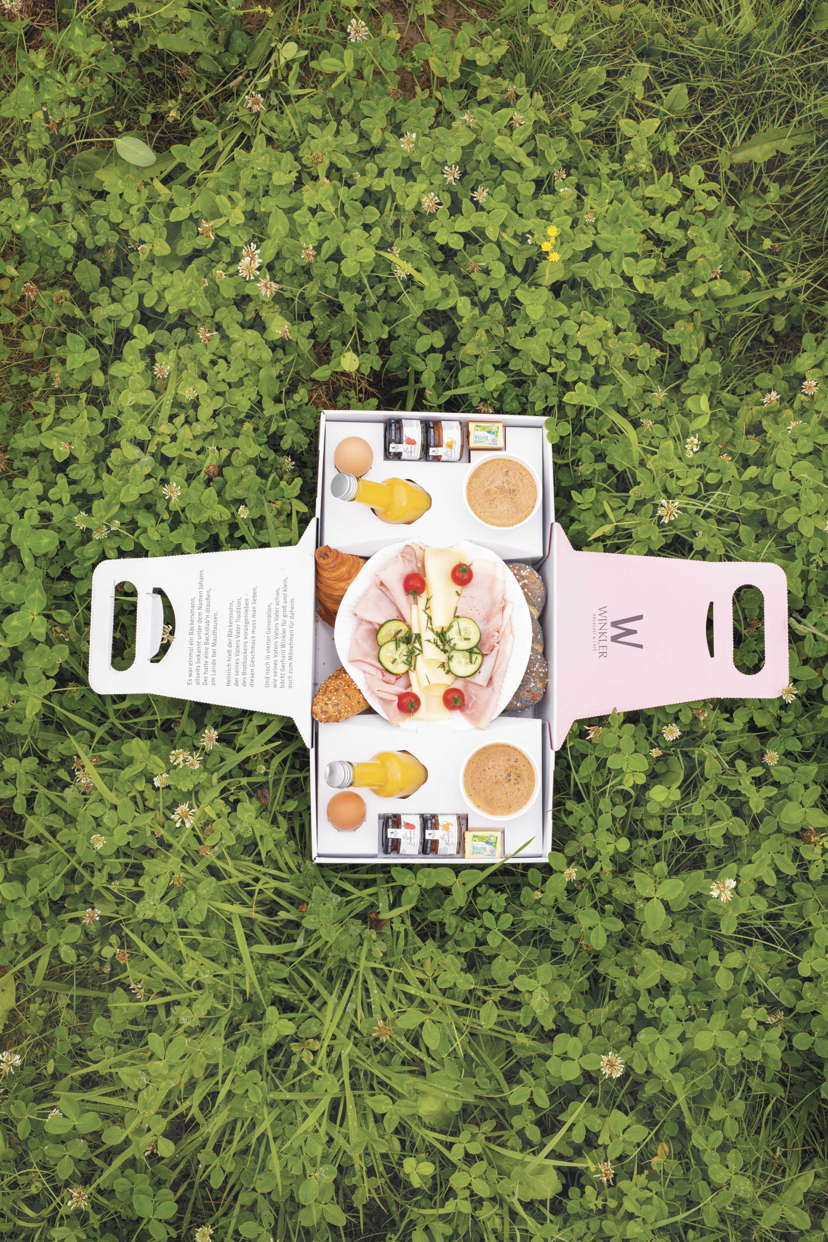 Frühstücksbox in der Wiese